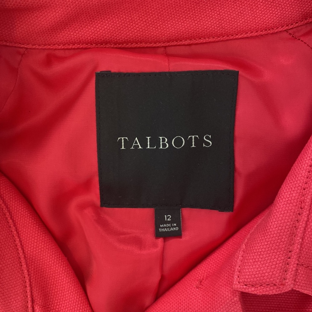 NEW Talbots Pink Long Lightweight Jacket - Picture 2 of 3